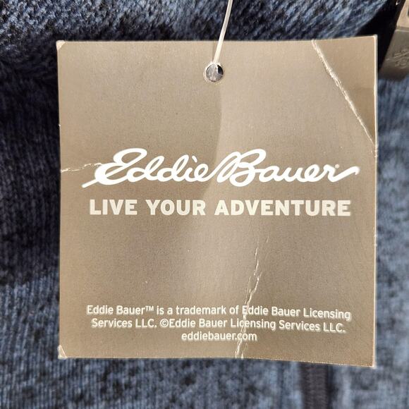 Eddie Bauer Sweater Mens XL Radiator QTR Zip Fleece Pullover Anti Pill Warm - Picture 8 of 15